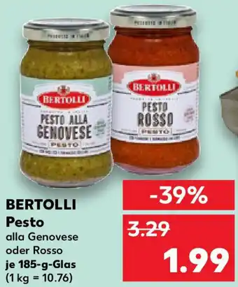Kaufland BERTOLLI Pesto Angebot