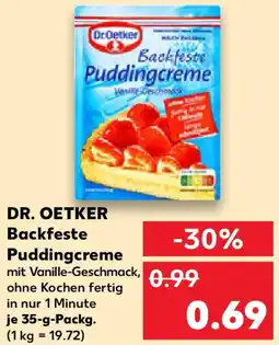 Kaufland DR. OETKER Backfeste Puddingcreme Angebot