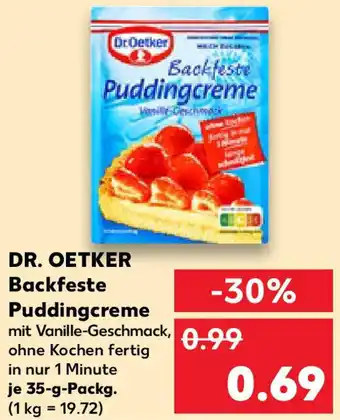 Kaufland DR. OETKER Backfeste Puddingcreme Angebot