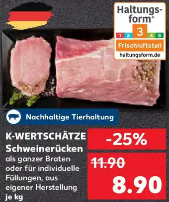 Kaufland K-WERTSCHÄTZE Schweinerücken Angebot