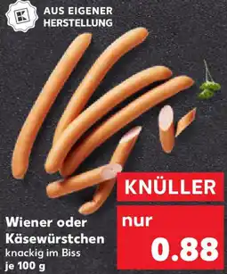 Kaufland Wiener oder Käsewürstchen Angebot