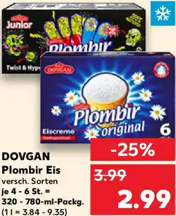 Kaufland DOVGAN Plombir Eis Angebot