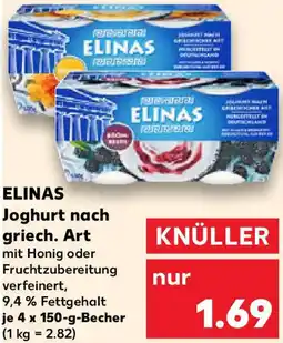 Kaufland ELINAS Joghurt nach griech. Art Angebot