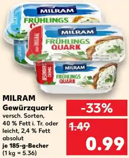 Kaufland MILRAM Gewürzquark Angebot