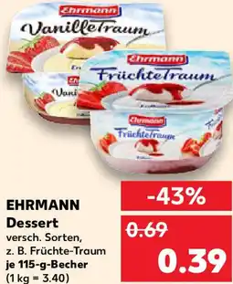 Kaufland EHRMANN Dessert Angebot
