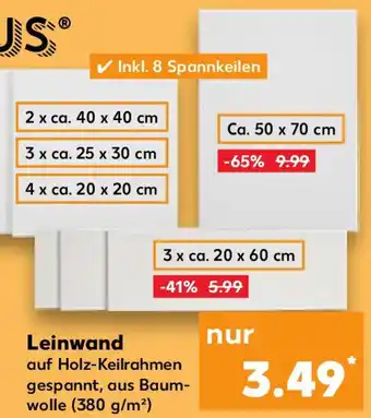 Kaufland TALENTUS Leinwand Angebot