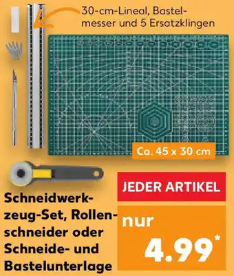 Kaufland Schneidwerkzeug-Set, Rollenschneider oder Schneide- und Bastelunterlage Angebot