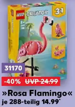 Kaufland LEGO Creator Rosa Flamingo Angebot