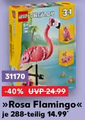 Kaufland LEGO Creator Rosa Flamingo Angebot
