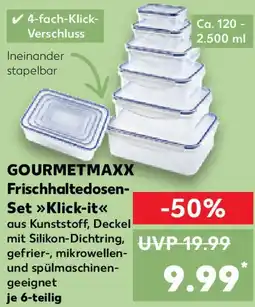 Kaufland GOURMETMAXX Frischhaltedosen Set Klick-it Angebot