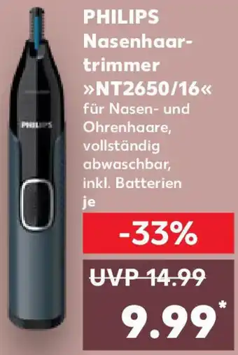 Kaufland PHILIPS Nasenhaartrimmer NT2650/16 Angebot