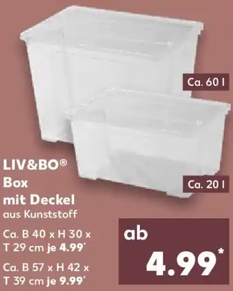 Kaufland LIV&BO Вох mit Deckel Angebot
