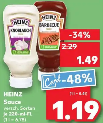 Kaufland HEINZ Sauce Angebot