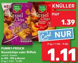 Kaufland FUNNY-FRISCH Kesselchips oder Riffels Angebot