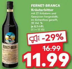 Kaufland FERNET-BRANCA Kräuterbitter Angebot