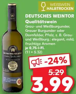 Kaufland DEUTSCHES WEINTOR Qualitätswein Angebot