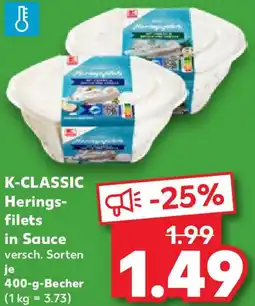 Kaufland K-CLASSIC Heringsfilets in Sauce Angebot
