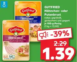Kaufland GUTFRIED Hähnchen- oder Putenbrust Angebot
