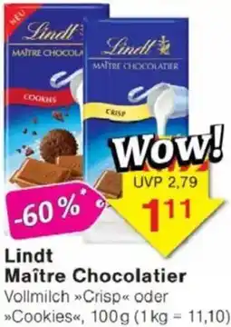Jawoll Lindt Maître Chocolatier Angebot