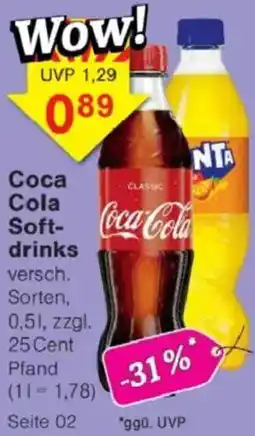 Jawoll Coca Cola Softdrinks Angebot