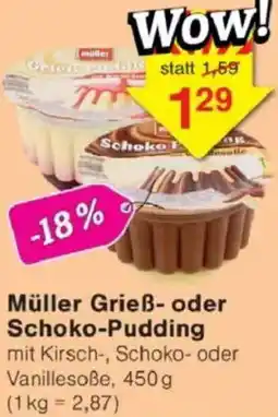 Jawoll Müller Grieẞ- oder Schoko-Pudding Angebot