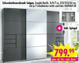 Möbel Boss Schwebetürenschrank Saigon Angebot