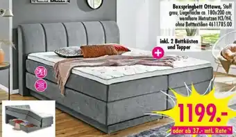 Möbel Boss Boxspringbett Ottawa Angebot