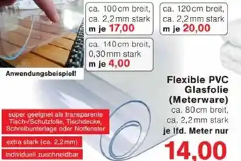 Jawoll Flexible PVC Glasfolie (Meterware) Angebot
