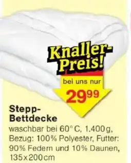 Jawoll Stepp- Bettdecke Angebot