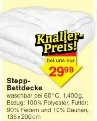 Jawoll Stepp- Bettdecke Angebot