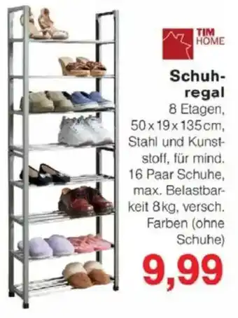 Jawoll TIM HOME Schuh- regal Angebot