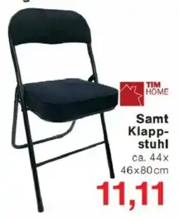 Jawoll TIM HOME Samt Klapp- stuhl Angebot