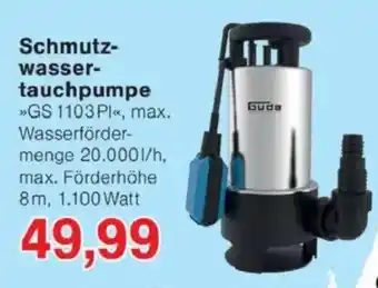 Jawoll Schmutz- wasser- tauchpumpe Gude Angebot