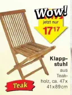 Jawoll Klapp- stuhl Angebot