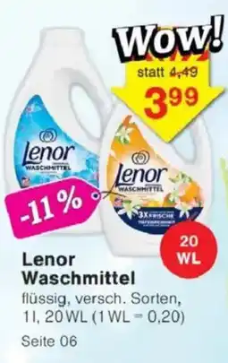 Jawoll Lenor Waschmittel Angebot