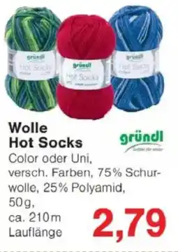 Jawoll gründl Wolle Hot Socks Angebot