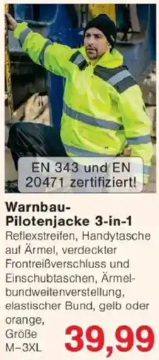 Jawoll Warnbau- Pilotenjacke 3-in-1 Angebot