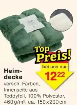 Jawoll Heim- decke Angebot