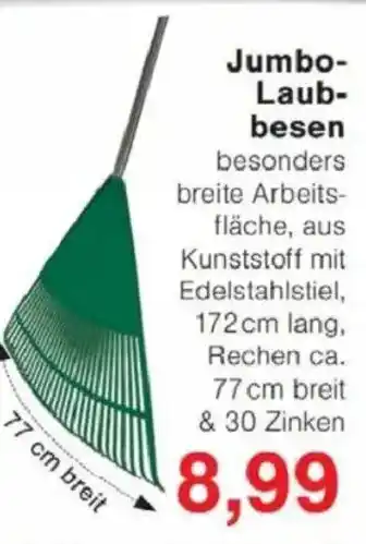 Jawoll Jumbo- Laub- besen Angebot