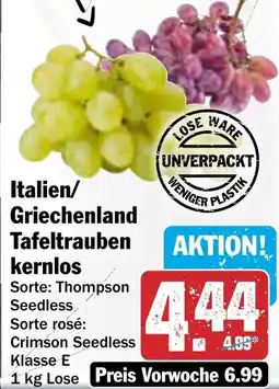 AEZ Italien/ Griechenland -Tafeltrauben kernlos Angebot