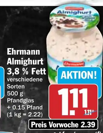 AEZ Ehrmann Almighurt 3,8% Fett Angebot