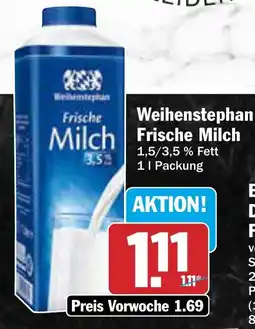 AEZ Weihenstephan Frische Milch Angebot