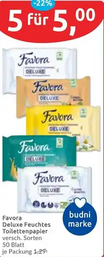 Budni Favora Deluxe Feuchtes Toilettenpapier Angebot