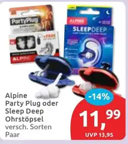 Budni Alpine Party Plug oder Sleep Deep Ohrstöpsel Angebot