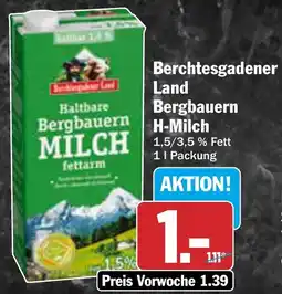 AEZ Berchtesgadener Land Bergbauern H-Milch Angebot