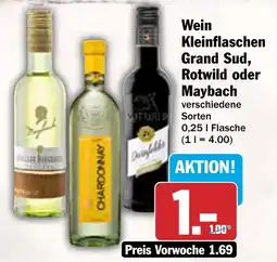 AEZ Wein Kleinflaschen Grand Sud, Rotwild oder Maybach Angebot