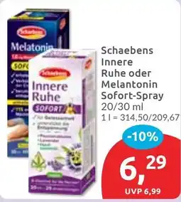 Budni Schaebens Innere Ruhe oder Melantonin Sofort-Spray Angebot