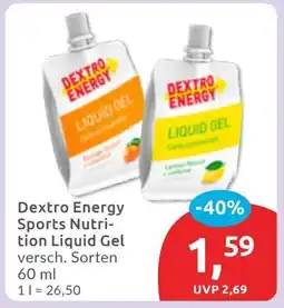 Budni Dextro Energy Sports Nutri- tion Liquid Gel Angebot