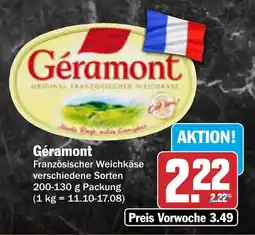 AEZ Géramont Französischer Weichkäse Angebot