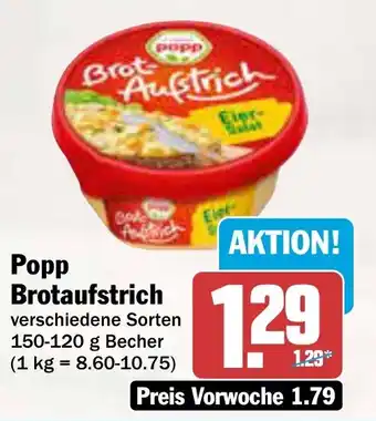 AEZ Popp Brotaufstrich Angebot